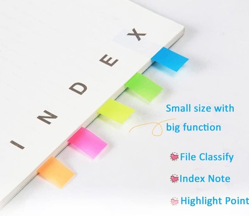 XLSFPY 300PCS Sticky Index Tabs, Transparent Sticky Page Markers Notes, Book Markers, Sticky Note Tabs, Page Tabs, Label Stickers, Small Pop Up Post Tabs Flags Stickers - Image 5